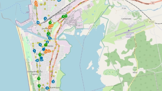 Sabiedriskā transporta reāllaika karte
